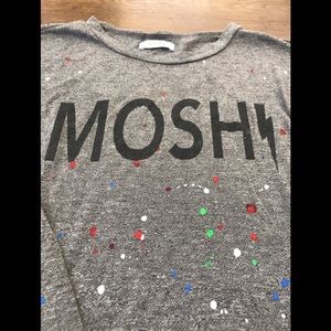 Lauren Moshi splatter long sleeve shirt